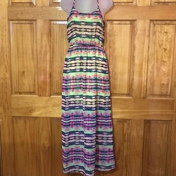 No Boundaries Dresses & Skirts - No Boundaries Tye Dye Floor Length Elastic Waist Sundress Small
